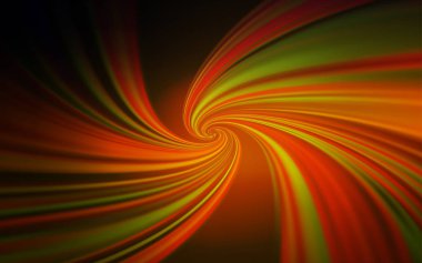 Kavisli çizgiler ile koyu turuncu vektör arka plan. Basit bir tarzda tamamen yeni renkli bir illüstrasyon. Marka kitabı için zarif desen.