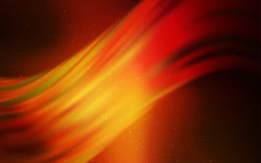 Kozmik Yıldızlar ile koyu turuncu vektör düzeni.