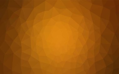 Açık turuncu vektör üçgen kapak parlayan. Üçgenler ile renkli soyut illüstrasyon. Broşalım için tamamen yeni bir tasarım.