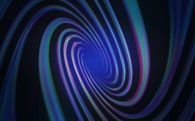 Uzay yıldızları ile koyu mor vektör şablonu. Renkli kozmik yıldızlar ile glitter soyut illüstrasyon. Astroloji Web siteleri için desen.