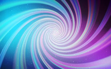 Açık Pembe, gökada yıldızlı mavi vektör arkaplan. Bulanık arkaplandaki ve gradyanı olan uzay yıldızları. İş ilanınız için akıllı tasarım.