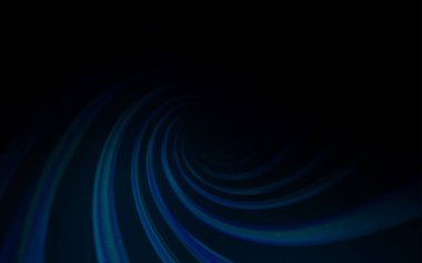 Galaksi yıldızlı koyu mavi vektör arkaplan. Soyut şablonda gökyüzü yıldızlarıyla parlayan illüstrasyon. Astronomi web siteleri için desen.