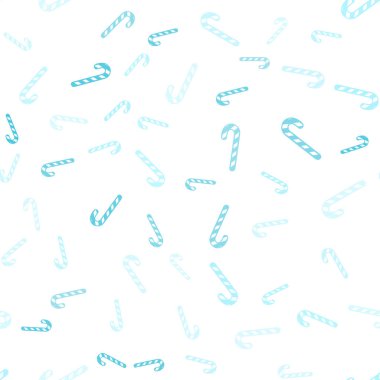 Açık mavi, yeşil vektörsüz desenli xmas şekerli, şekerli.