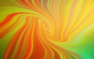 Açık yeşil, Samanyolu yıldızlar ile sarı vektör doku. Degrade ile bulanık soyut arka planda uzay yıldızları. Kozmik arka planlar için şablon.