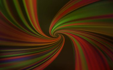 Koyu yeşil, eğri çizgiler ile sarı vektör şablonu. Degrade ile basit tarzda renkli Illustration. Web siteniz için soyut tasarım.