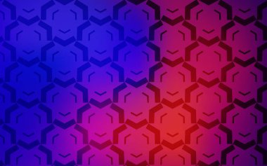 Koyu mavi, kırmızı bükülmüş çizgili desen vektör.