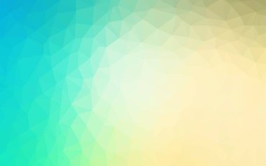 Açık mavi, yeşil vektör Çokgen soyut zemin. Üçgenler ile soyut tarzda renkli Illustration. İş tasarımınız için yepyeni bir stil.