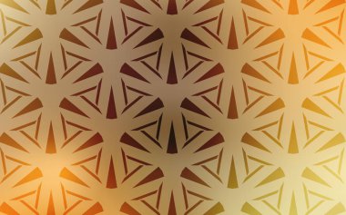 Kristaller, üçgenler ile açık turuncu vektör şablonu. Üçgenler ile soyut tarzda dekoratif tasarım. Duvar kağıtları için şablon.