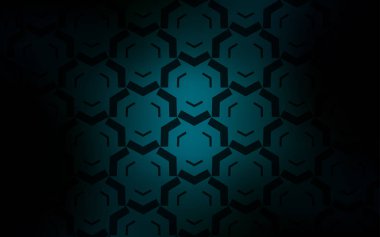 Bükülmüş çizgiler ile koyu mavi vektör arka plan. Alaycı hatları ile glitter soyut illüstrasyon. Tasarımınız için tamamen yeni bir şablon.