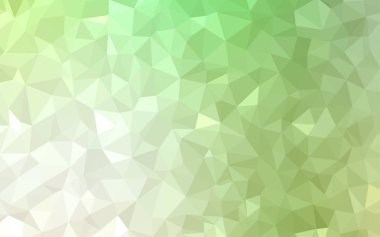 Açık yeşil vektör Çokgen şablon. Gradyan ile Çokgen tarzında renkli Illustration. Web siteniz için yeni bir doku.