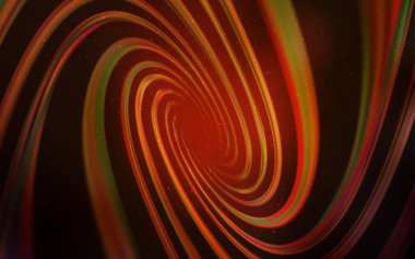 Kozmik yıldız ile koyu turuncu vektör düzeni. Parlak astronomik yıldız ile renkli illüstrasyon parlayan. Kozmik arka planlar için şablon.