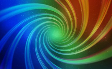 Kozmik Yıldızlar ile Dark Multicolor vektör düzeni. Galaksi yıldızları ile basit tarzda bulanık dekoratif tasarım. Reklam, poster, afiş için en iyi tasarım.