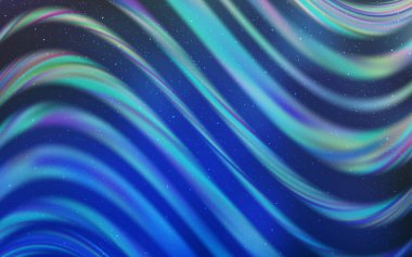 Galaksi yıldızlı hafif Mavili vektör arkaplanı. Bulanık dekoratif tasarım galaksi yıldızlarıyla basit bir stilde. Astronomi web siteleri için desen.