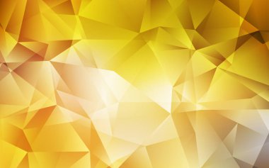 Koyu sarı vektör Çokgen arka plan.