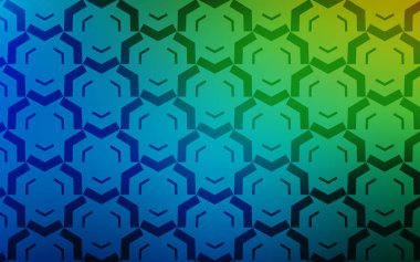 Açık mavi, alaycı hatları ile yeşil vektör düzeni. Gradyan ile yarı ton tarzında yaratıcı Illustration. Web siteniz için soyut tasarım.