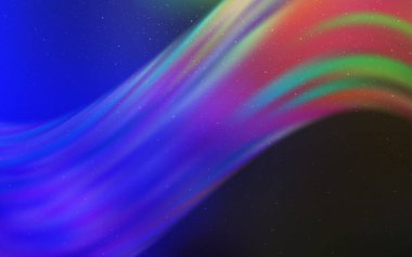 Açık mavi, yeşil vektör şablon uzay yıldızları ile. Renkli kozmik yıldızlar ile glitter soyut illüstrasyon. Reklam, poster, afiş için en iyi tasarım.