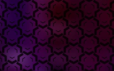 Eğri çizgileri olan koyu mor vektör şablonu.