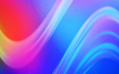 Açık mavi, Samanyolu yıldızlı kırmızı vektör dokusu. Bulanık dekoratif tasarım galaksi yıldızlarıyla basit bir stilde. İş ilanınız için akıllı tasarım.