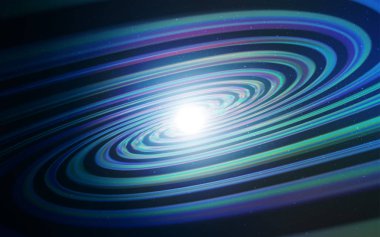 Samanyolu yıldızlı koyu mavi vektör dokusu. Renkli kozmik yıldızlı soyut çizimler. Fütürist reklamlar ve kitapçıklar için şablon.