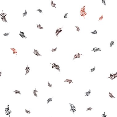 Koyu kırmızı vektör Dikişsiz zarif yaprakları ile şablon.