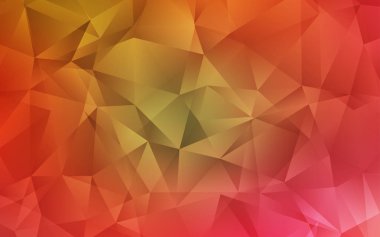 Açık kırmızı, sarı vektör Çokgen şablon.