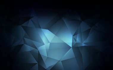 Koyu mavi vektör düşük Poli arka plan.