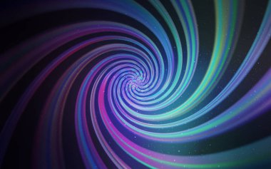 Koyu pembe, galaksi yıldızları ile mavi vektör arka plan. Renkli kozmik yıldızlar ile glitter soyut illüstrasyon. Astroloji Web siteleri için desen.