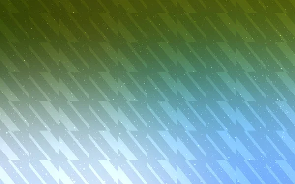 Светло Голубая Зеленая Векторная Текстура Цветными Линиями Линии Размытом Абстрактном — стоковый вектор