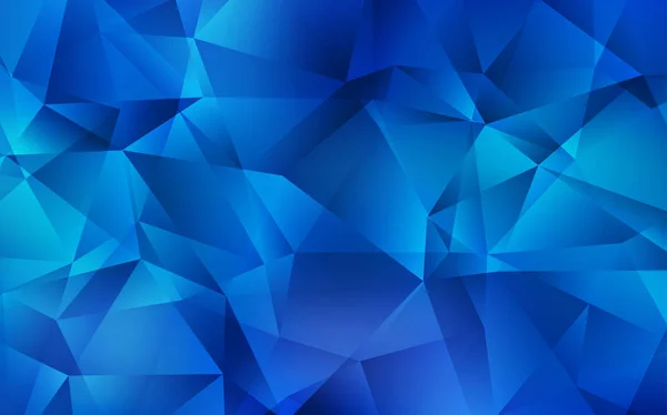Светло Синий Векторный Многоугольник Яркая Красочная Иллюстрация Треугольниками Новая Текстура — стоковый вектор
