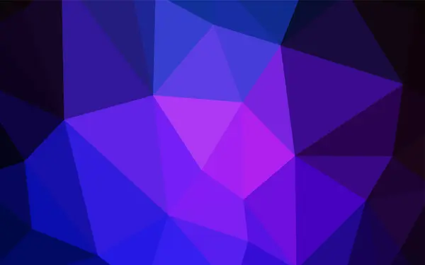 Dunkelrosa Blauer Vektor Abstrakte Polygonale Vorlage Kreative Illustration Halbtonstil Mit — Stockvektor