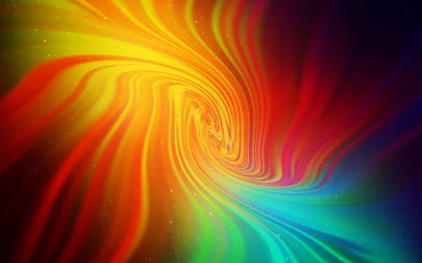 Dunkle Mehrfarbige Vektorschablone Mit Raumsternen Raumsterne Auf Verschwommenem Abstrakten Hintergrund — Stockvektor