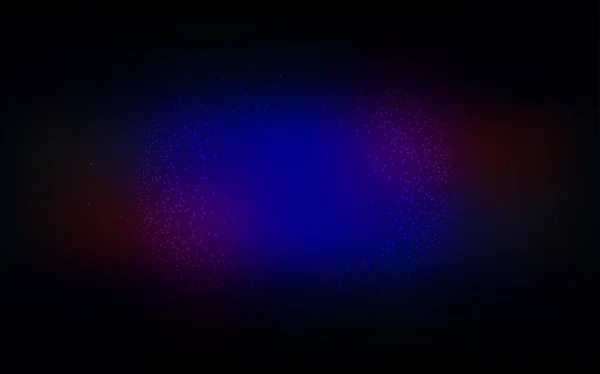 Azul Escuro Layout Vetorial Vermelho Com Estrelas Cósmicas Ilustração Abstrata — Vetor de Stock