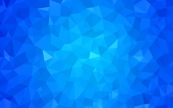 Light Blue Vector Gradient Triangles Template Shining Polygonal Illustration Which — Stock Vector