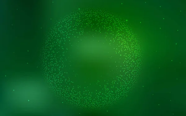 Fond vectoriel vert foncé avec étoiles de galaxie . — Image vectorielle