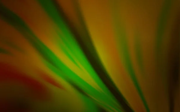 ダークグリーン 黄色のベクトル抽象的なぼやけた背景 グラデーション付きのぼかしスタイルで新しい色のイラスト デザインの背景 — ストックベクタ