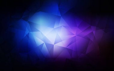 Koyu pembe, mavi vektör soyut mozaik zemin. Gradyan ile zarif parlak Çokgen çizim. Web siteniz için Çokgen tasarım.