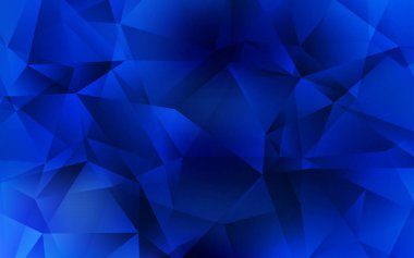 Koyu mavi vektör çokgen yerleşimi.