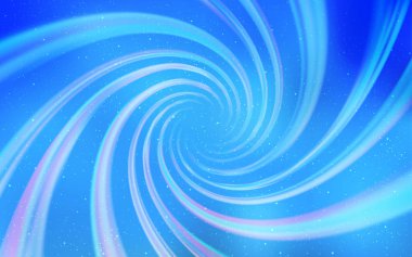 Uzay yıldızları ile açık mavi vektör şablonu. Soyut şablonda gökyüzü yıldızlarıyla Shining Illustration. Astroloji Web siteleri için desen.