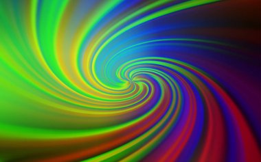 Açık pembe, kavisli çizgiler ile yeşil vektör şablonu. Renkli çizgiler, şekiller ile bir örnek. Tasarım için renkli dalga deseni.