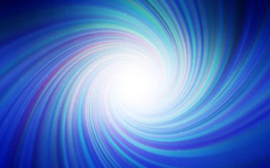 Galaksi yıldızlı hafif Mavili vektör arkaplanı. Renkli kozmik yıldızlı soyut çizimler. Fütürist reklamlar ve kitapçıklar için şablon.