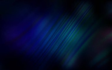 Dark blue, kozmik yıldızlar ile yeşil vektör düzeni. Degrade ile bulanık soyut arka planda uzay yıldızları. Astroloji Web siteleri için desen.