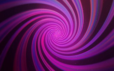 Kozmik Yıldızlar ile açık pembe vektör düzeni. Galaksi yıldızları ile basit tarzda bulanık dekoratif tasarım. Kozmik arka planlar için şablon.