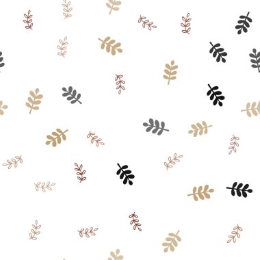 Yaprakları ile açık kırmızı, sarı vektör Dikişsiz soyut arka plan.