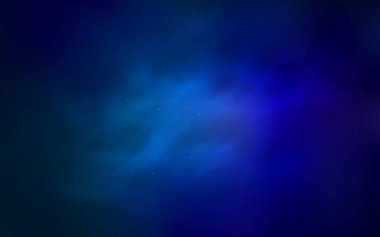 Samanyolu yıldızlı açık mavi vektör dokusu. Bulanık dekoratif tasarım galaksi yıldızlarıyla basit bir stilde. Astroloji web siteleri için desen.