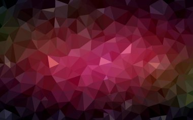 Koyu kırmızı, sarı vektör düşük Poly düzeni.