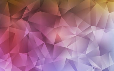 Işık çok renkli vektör degrade üçgenler şablonu. Gradyan ile Çokgen soyut çizim. Web siteniz için Çokgen tasarım.