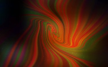 Uzay yıldızları ile koyu kırmızı vektör şablonu. Degrade ile bulanık soyut arka planda uzay yıldızları. Kozmik arka planlar için şablon.