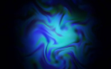 Koyu mavi vektör, parlak soyut arkaplanı bulanıklaştırdı. Görüntü tarzında tamamen yeni bir renkli çizim. Tasarımlar için arka plan.