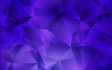 Açık mor vektör üçgen mozaik arka plan. Gradyan ile Çokgen tarzında renkli Illustration. Tasarımınız için üçgen desen.