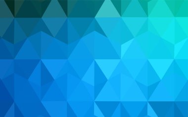 Koyu mavi vektör degrade üçgenler şablonu.